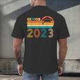 Senior 2023 Retro Class Of 2023 Seniors Graduation 23 Men's Back Print T-Shirt