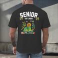 Senior 2025 Graduation Caterpillar For Kids Cute Coquette Men's Back Print T-Shirt