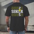 Senior 2025 Softball Class Of 2025 Graduation Men's Back Print T-Shirt