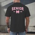 Senior 2026 Class Of 2026 Coquette Pink Bow Graduation 2026 Men's Back Print T-Shirt