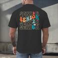 Senior 2026 Class Of 2026 Retro Groovy Graduation Grad Women Men's Back Print T-Shirt