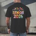 Senior 2026 Groovy Retro Grad Class Of 2026 Graduation Kids Men's Back Print T-Shirt