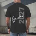 Senior 2027 Class Of 2027 Shirt Graduation Men's Back Print T-Shirt