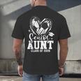 Senior Aunt Class Of 2026 Soccer Graduation Heart Men's Back Print T-Shirt