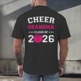 Senior Cheerleader Grandma Cheer Class Of 2026 Graduation Men's Back Print T-Shirt