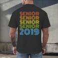 SENIOR CLASS 2019SHIRT High School Graduation Men's Back Print T-Shirt
