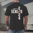 Senior Class Of 2024 Football Graduation Party Favors 2024 Men's Back Print T-Shirt