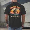 Senior Dad Class Of 2026 Bigfoot Vintage Graduation Men's Back Print T-Shirt