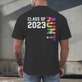 Senior Graduation Class Of 2023 Aunt Senior Tie Dye Men's Back Print T-Shirt