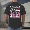 Senior Mom Of A Class Of 2022 Heart School Graduation Men's Back Print T-Shirt