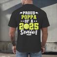 Senior Poppa 2025 Tennis Class Of 2025 Graduation Men's Back Print T-Shirt