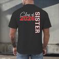 Senior Sister Class Of 2026 Proud Big Sis Graduation Family Men's Back Print T-Shirt
