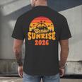 Senior Sunrise Class Of 2026 Graduation Proud Graduate Retro Men's Back Print T-Shirt