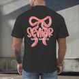 Senior Twenty Twenty-Six Coquette Graduation Class Of 2026 Men's Back Print T-Shirt