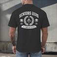Seniors Class Of 2026 Christian Graduation Religious Grad Men's Back Print T-Shirt