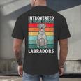 Silver Labrador Retriever Introvert Silver Lab Men's Back Print T-Shirt Silver Labrador Retriever Introvert Silver Lab Men's Back Print T-Shirt