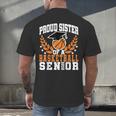 Sister Class Of 2025 Senior Basketball Graduation Family Men's Back Print T-Shirt