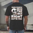 Skeleton Coffee Lover Introvert Men's Back Print T-Shirt