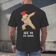 Sloth Dabbing 5th Grade Graduation Shirt Fifth Grade Grad Men's Back Print T-Shirt