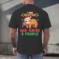 Sloth For Sloth Lover Men Women Kids Introverts Men's Back Print T-Shirt Sloth For Sloth Lover Men Women Kids Introverts Men's Back Print T-Shirt
