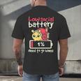 Snail Low Social Battery Need To Go Home Tee For Introvert Men's Back Print T-Shirt Snail Low Social Battery Need To Go Home Tee For Introvert Men's Back Print T-Shirt