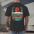 Snow Christmas Introvert Team Introverted Introvert Xmas Men's Back Print T-Shirt