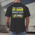 So Long 1st Grade 2nd Grade Here I Come School Graduation Men's Back Print T-Shirt