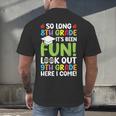 So Long 8th Grade 9th Grade Here I Come Graduation Men's Back Print T-Shirt
