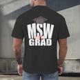 Social Work MSW Graduation Masters Degree Worker 2020 Men's Back Print T-Shirt