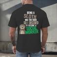 Social Work Student Masters Degree Graduation Men's Back Print T-Shirt