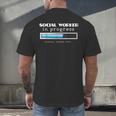 Social Worker In Progress MSW Masters Graduation Shirt Men's Back Print T-Shirt
