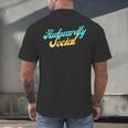 Socially Awkward Introvert Retro Anxious Awkwardly Social Men's Back Print T-Shirt Socially Awkward Introvert Retro Anxious Awkwardly Social Men's Back Print T-Shirt