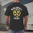 Socially Awkward Introvert Social Anxious Awkwardly Social Men's Back Print T-Shirt Socially Awkward Introvert Social Anxious Awkwardly Social Men's Back Print T-Shirt
