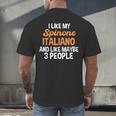 Spinone Italiano Dog Introvert Bracco Spinoso Fur Parent Men's Back Print T-Shirt Spinone Italiano Dog Introvert Bracco Spinoso Fur Parent Men's Back Print T-Shirt