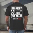 Straight Outta 2nd Grade Class Of 2028 Shirt Graduation Men's Back Print T-Shirt