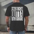 Straight Outta 5th Grade Shirt Graduation 2017 Men's Back Print T-Shirt