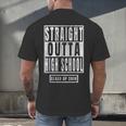 Straight Outta High School s Graduation Men's Back Print T-Shirt