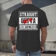 Straight Outta Homeschool Shirt Graduation Men's Back Print T-Shirt