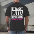 Straight Outta Nursing School Class Of 2018 Graduation Men's Back Print T-Shirt