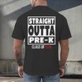 Straight Outta Pre-K Class Of 2018 Shirt Graduation Men's Back Print T-Shirt