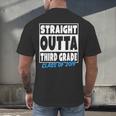 Straight Outta Third Grade Class Of 2019 Graduation Men's Back Print T-Shirt