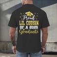 Super Proud Little Cousin Of 2025 Graduate Graduation Family Men's Back Print T-Shirt