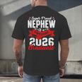 Super Proud Nephew Of a 2026 Graduate 26 Graduation Men's Back Print T-Shirt