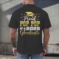 Super Proud Pop Pop Of 2025 Graduate Graduation Family Men's Back Print T-Shirt
