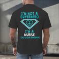 Superhero RN Nurse Shirt Graduation Men's Back Print T-Shirt