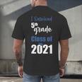 I Survived 5th Grade Class Of 2021 Quarantined Graduation 2 Men's Back Print T-Shirt