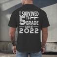 I Survived 5th Grade Class Of 2022 Graduation Student Men's Back Print T-Shirt