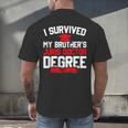 I Survived My Brother's Juris Doctor Degree Graduation Men's Back Print T-Shirt