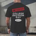 I Survived College Decision Day Graduation Class Of 25 Men's Back Print T-Shirt