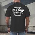 I Survived Girlfriends PhD Dissertation Doctorate Graduation Men's Back Print T-Shirt